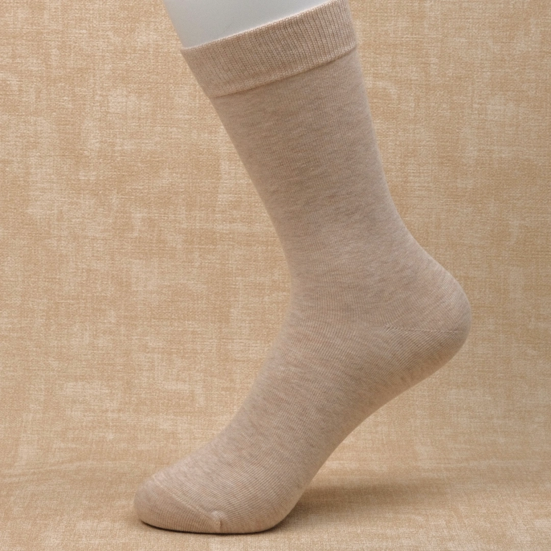 Women's 97% Cotton 6.6" Essential Crew Socks - product photo showing soft cotton comfort