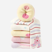 Kid's Kawaii Animals Crew Socks - 5 Pairs