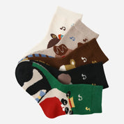 Kid's Musical Animals Novelty Socks - 5 Pairs