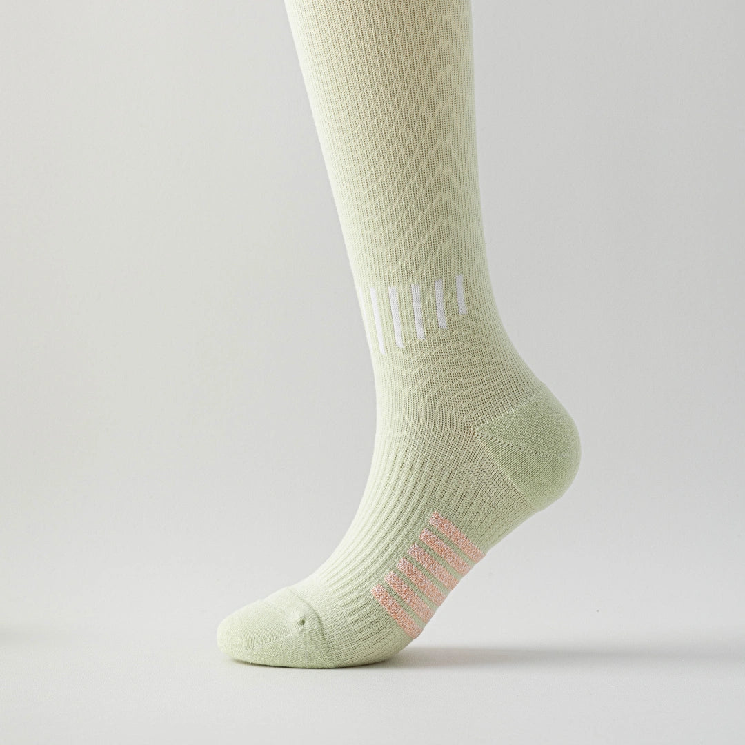 Professional Graduated Compression Terry Cushion Sports Socks - product photo showing cushioned comfort