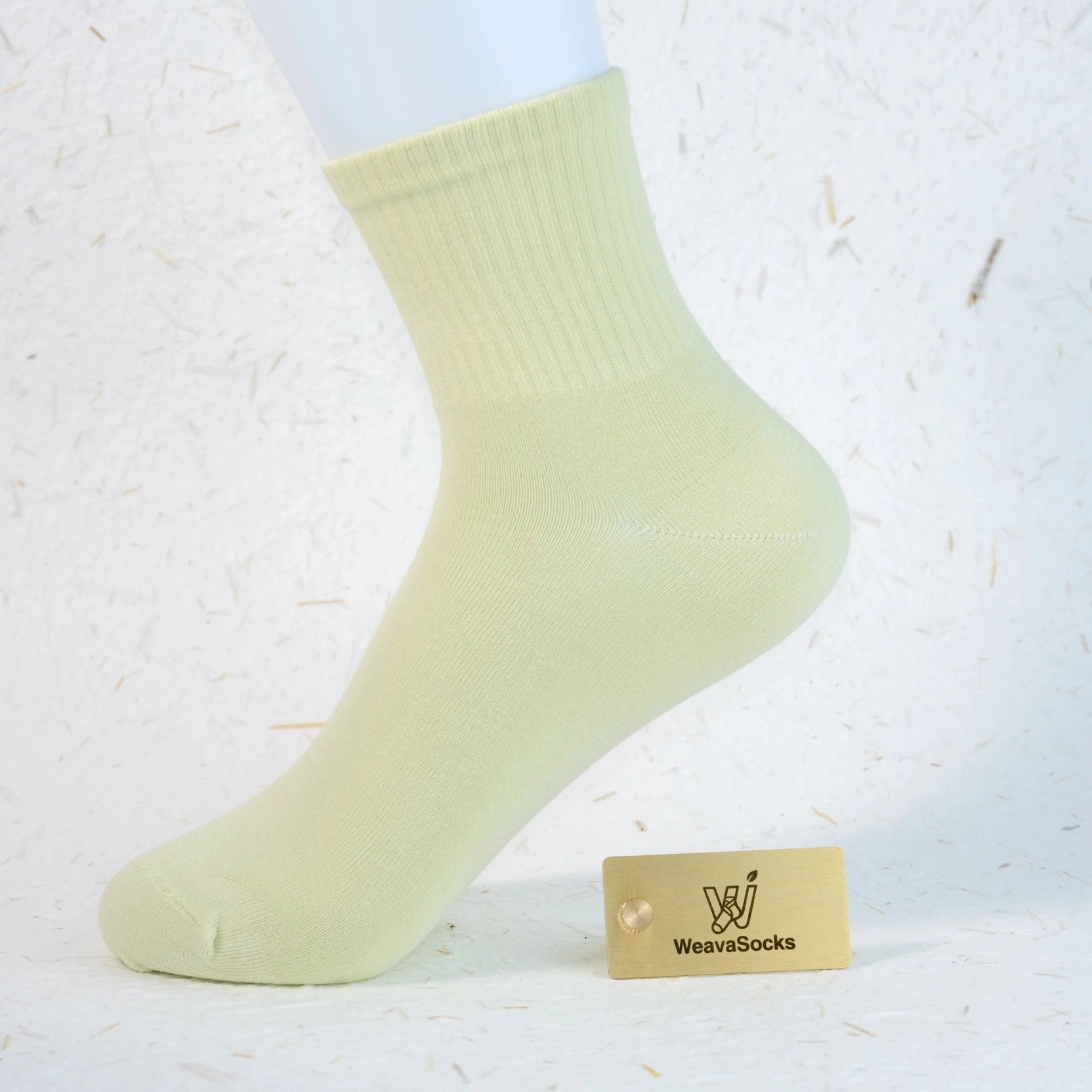 Women's 98% Cotton High-Density Ribbed Crew Socks