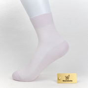 Women's 99% Supima® Cotton Ultra-Soft Mesh Crew Socks - product photo showing breathable mesh comfort