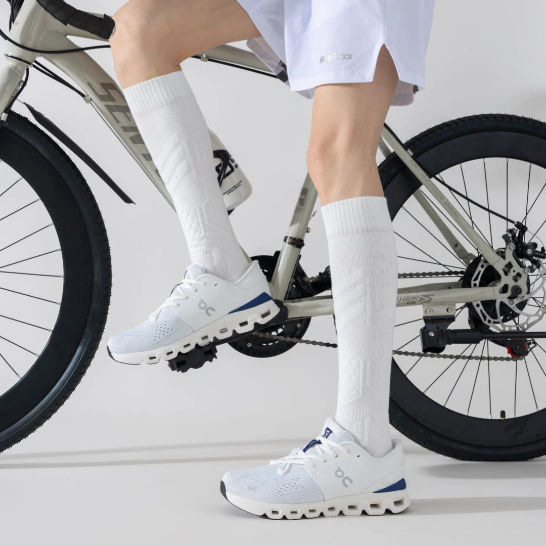 Men's Cotton Blend Knee-High Compression Athletic Socks