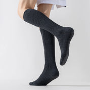 Men's Cotton Blend Knee-High Compression Athletic Socks
