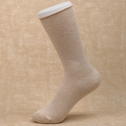Women's 98% Cotton Rolled-Top Crew Socks