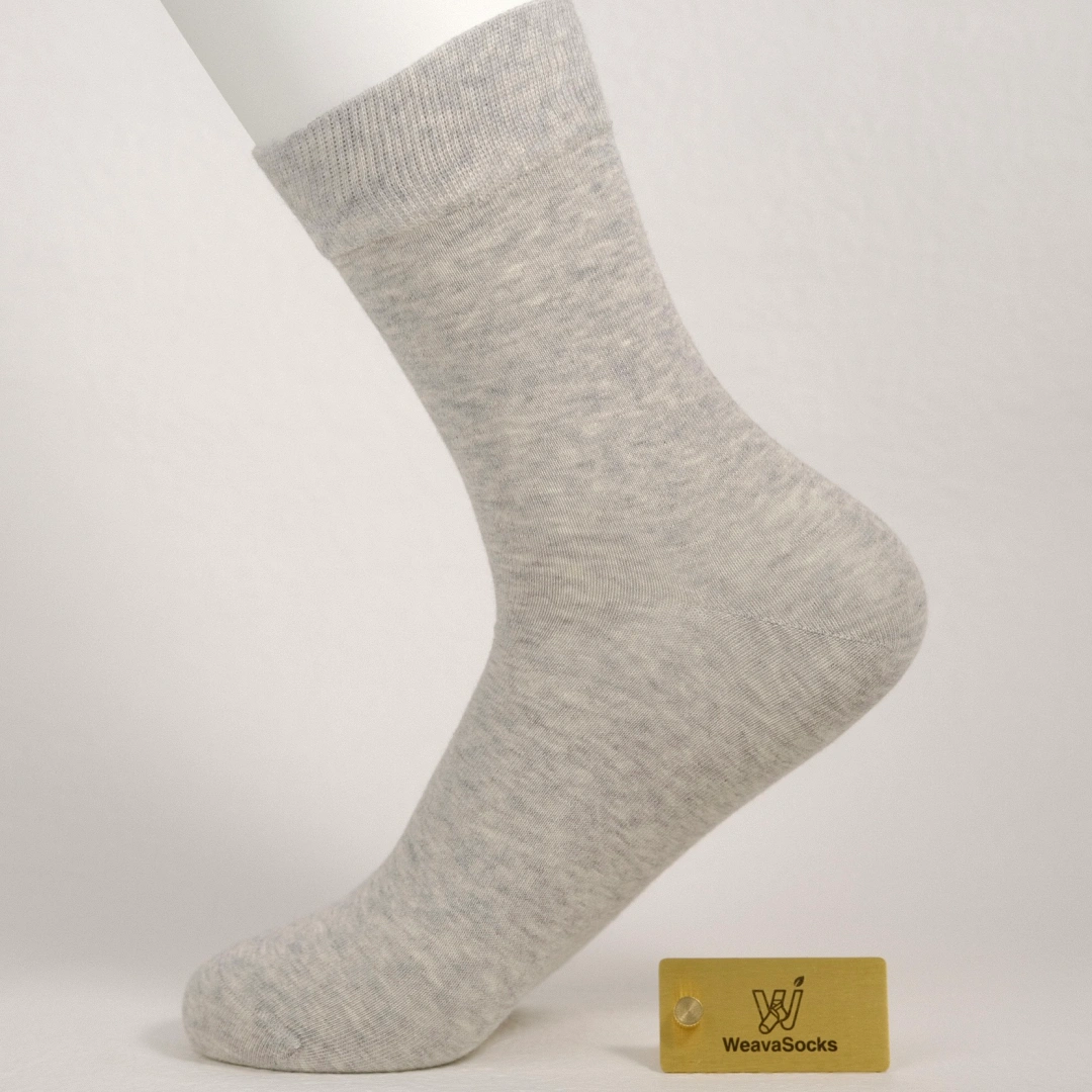 Men's 63% Combed Cotton Seamless Quarter Socks - product photo showing soft cotton comfort