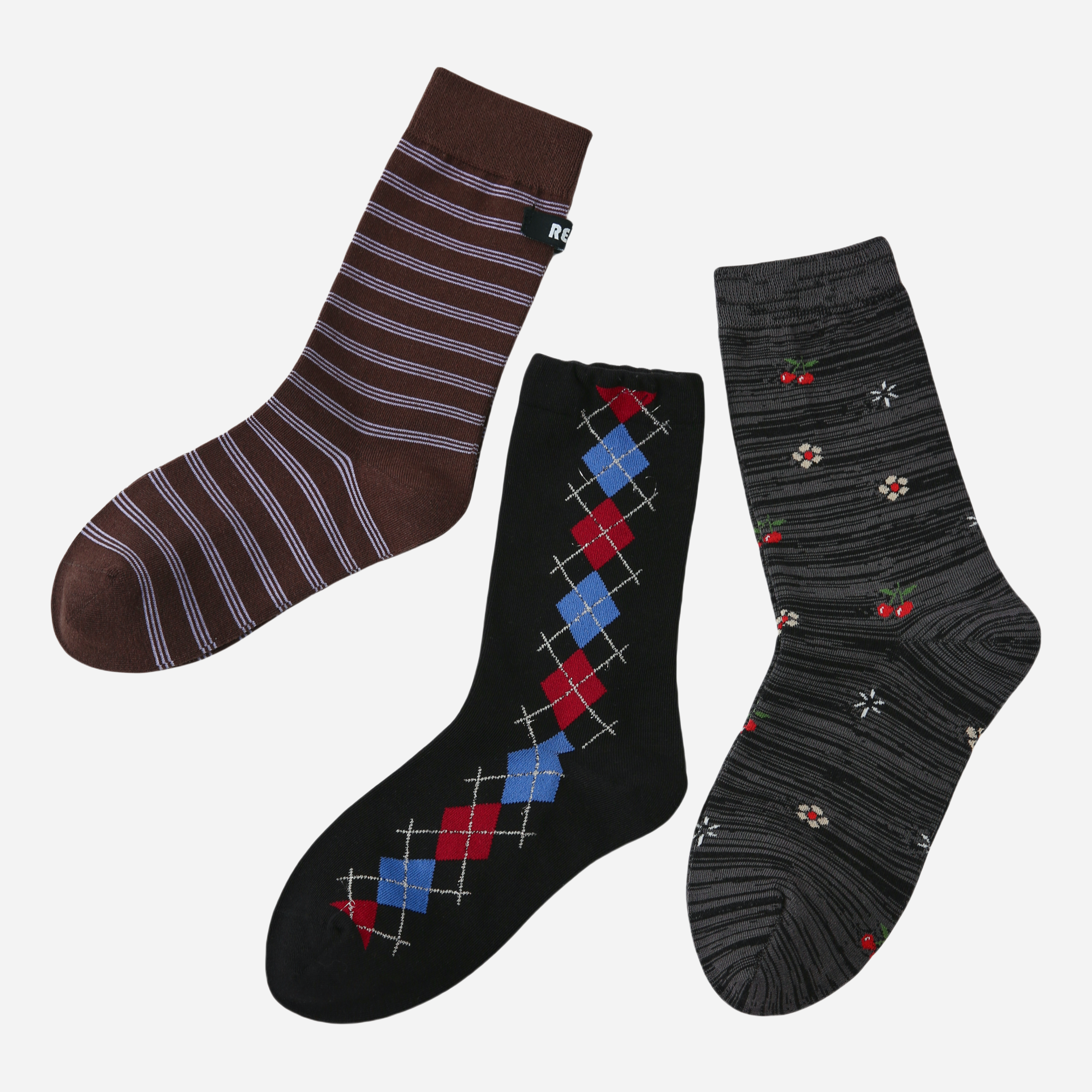 Women's Modern Preppy Crew Socks - 3 pairs