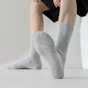 "Titan Mesh" Big & Tall Men's Crew Socks - product photo showing breathable mesh comfort