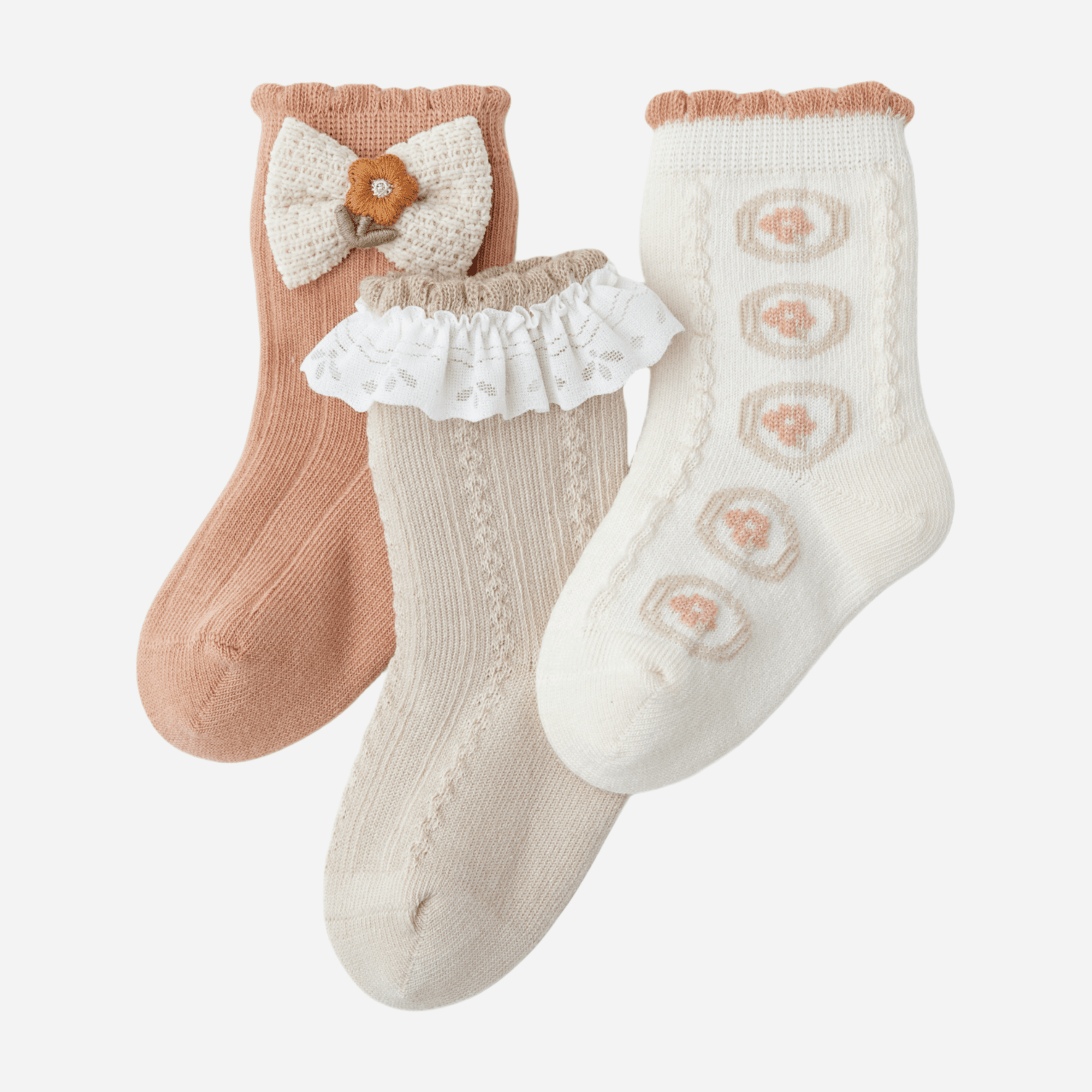 Babies The Texture Trove Socks-3 pack - Weavasocks
