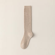 Ribbed Cotton Knee Highs