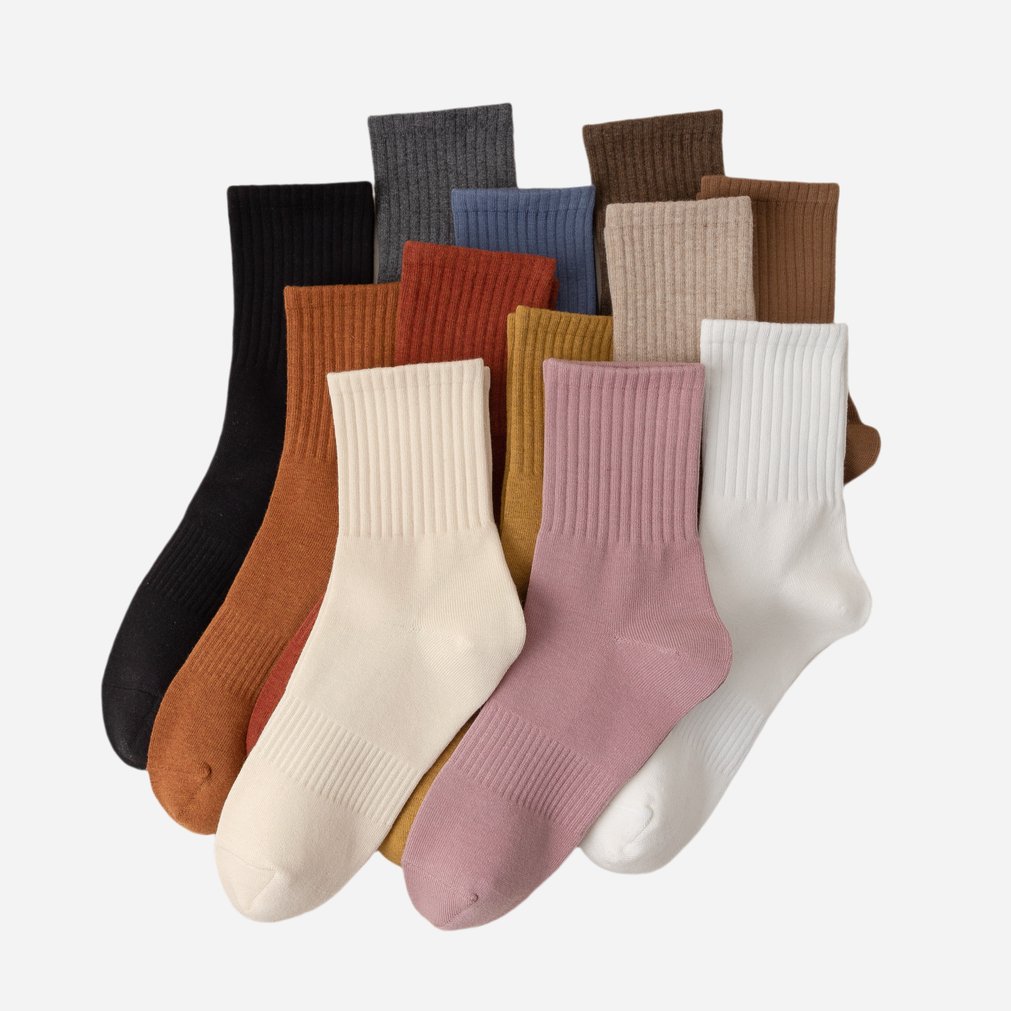 Women's The Heritage Ribbed Crew-5 Pack