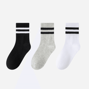 Kid's Retro Stripe Crew Socks - 3 Pairs - Weavasocks
