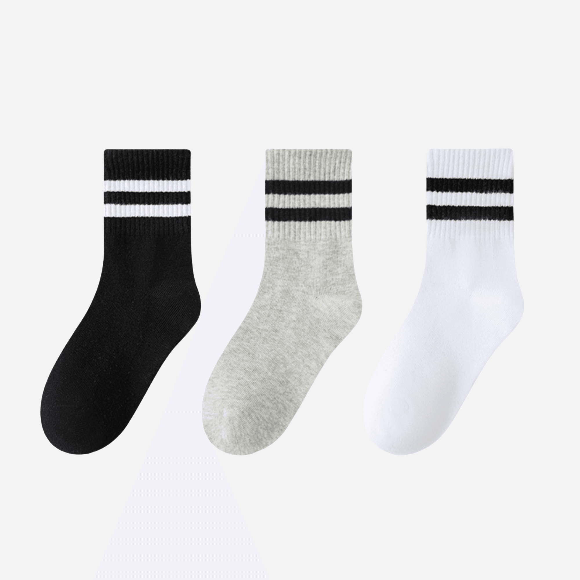 Kid's Retro Stripe Crew Socks - 3 Pairs - Weavasocks