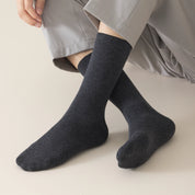 Men's Heathered 98% Cotton Loose Top Socks