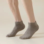 Men's 98% Cotton Everyday Low-Cut Ankle Socks - product photo showing soft cotton-rich comfort