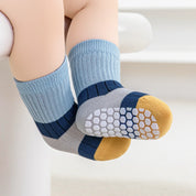 Baby’s Retro Colorblock Wide Stripe Floor Socks 3-Pack