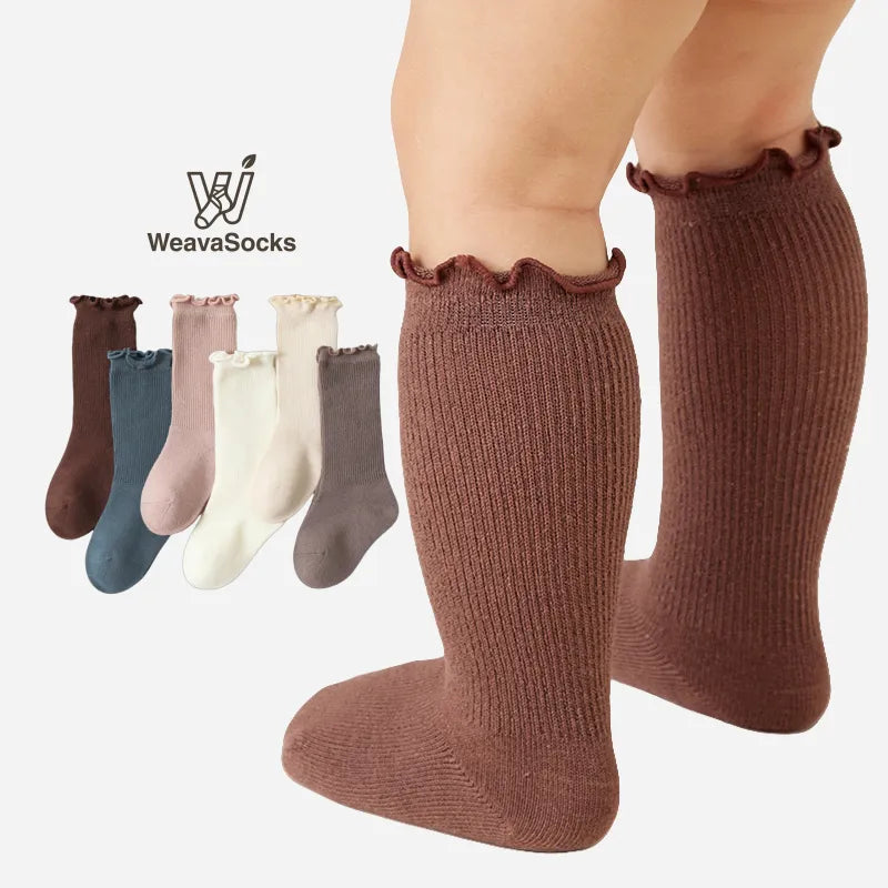 Babies The Ruffle Trim Ribbed Socks-4 Pairs