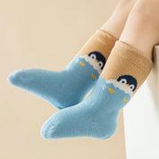 Baby’s Happy Penguin Cotton Crew Socks 4-Pack