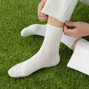 Men's 99% Supima® Cotton Silk-Touch Quarter Socks - product photo showing soft cotton comfort