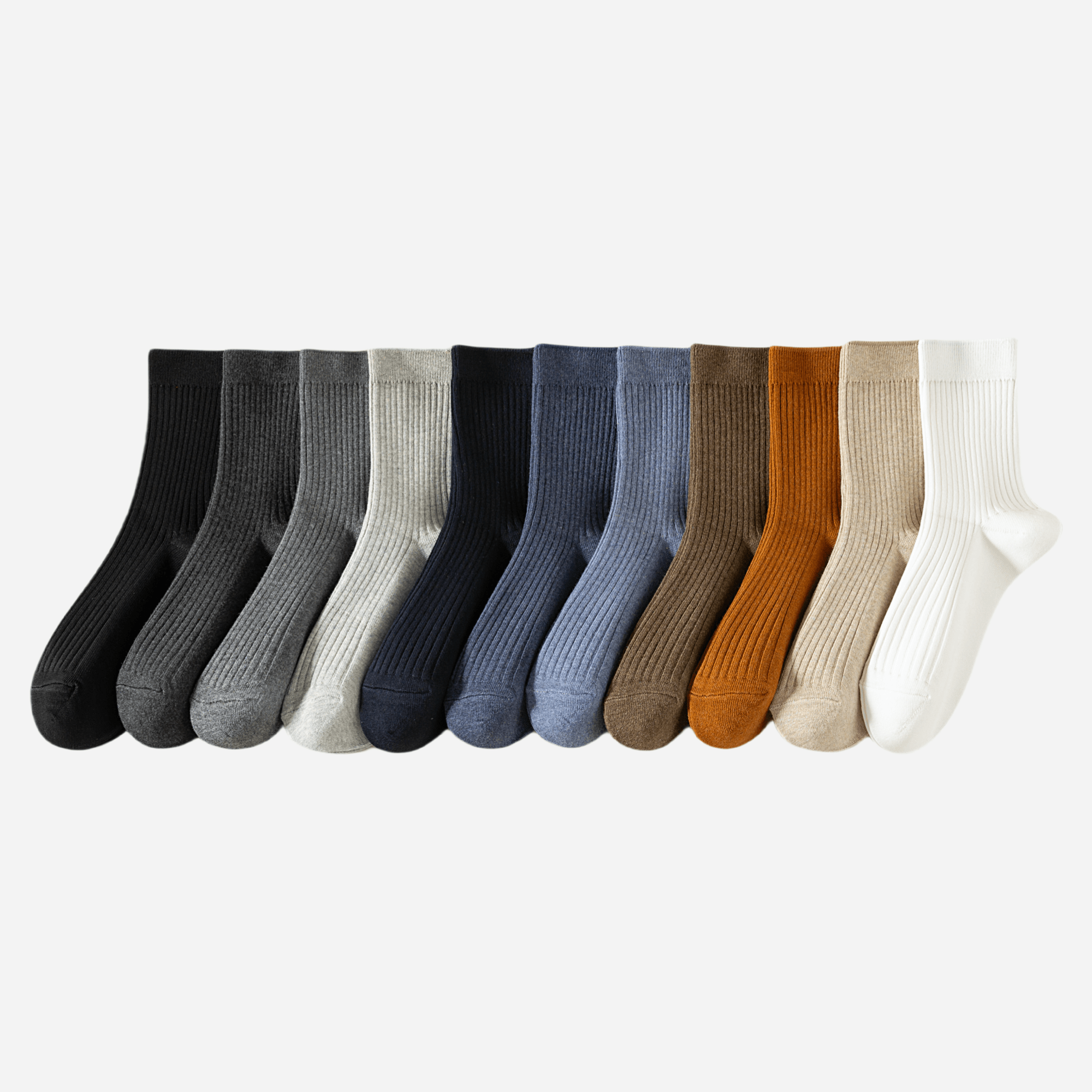 Men's All-Weather Ribbed Socks-5 Pack