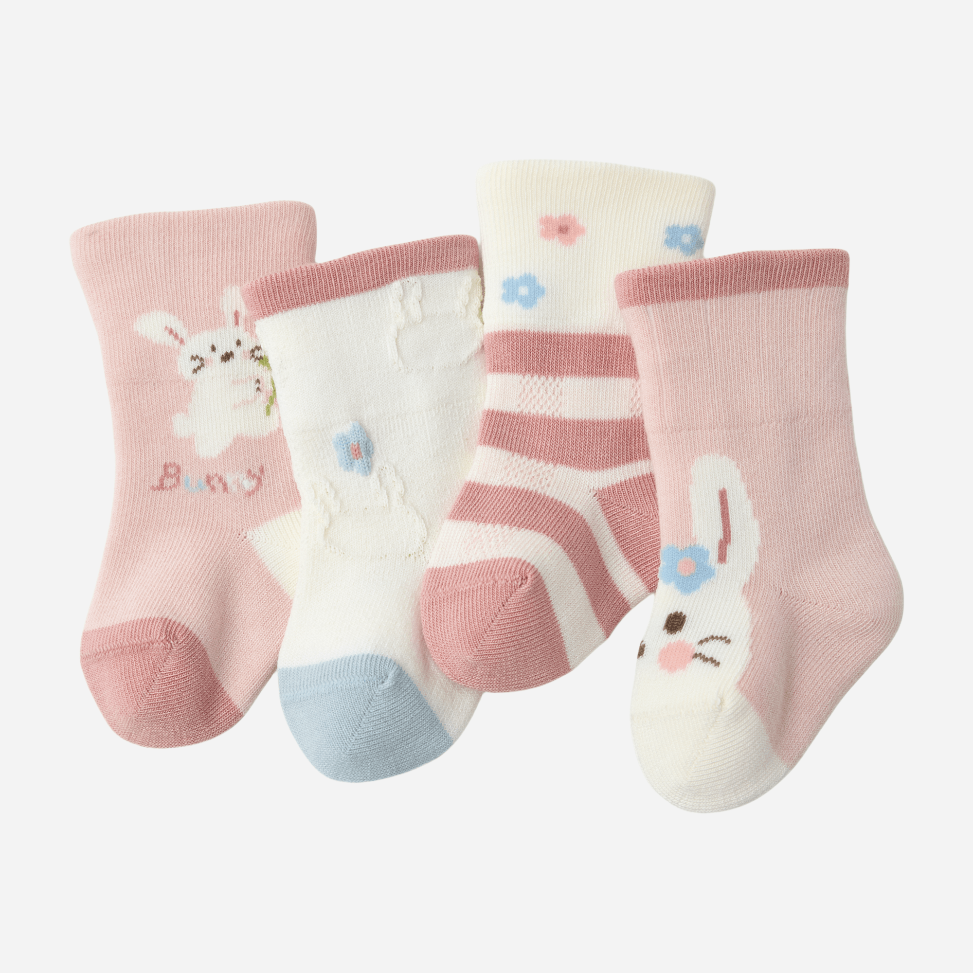 Babies The Cottontail Crew Socks-4 pack - Weavasocks