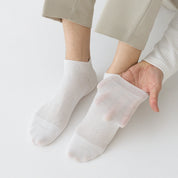 Men's 99% Supima® Cotton Breathable Mesh Low Cut Socks - product photo showing breathable mesh comfort