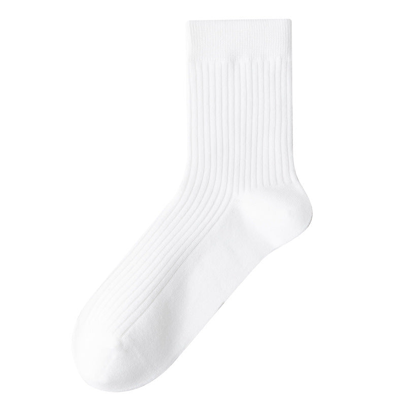 Men's 98% Cotton Classic Ribbed Crew Socks
