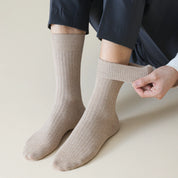 Men's 80% Cotton Drop-Needle Business Crew