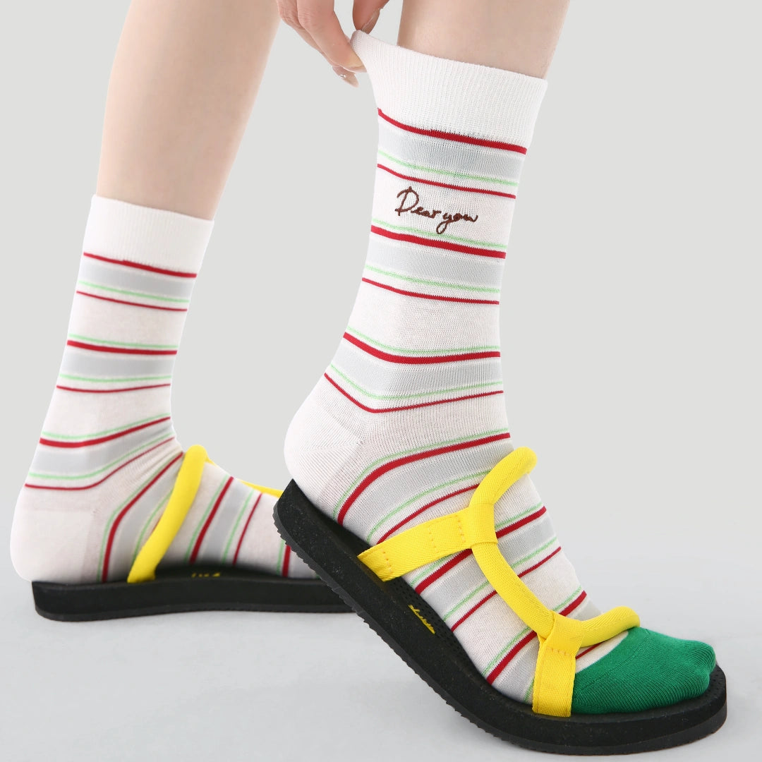 Women's Color-Block Mesh Crew Socks (3-Pack) - sock set showing breathable mesh comfort