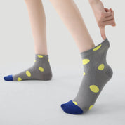 "Geometric Muse" Textured Pattern Ankle Socks 3-Pack