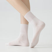 Women's 99% Cotton Ultra-Thin Non-Binding Summer Socks - product photo showing soft cotton comfort
