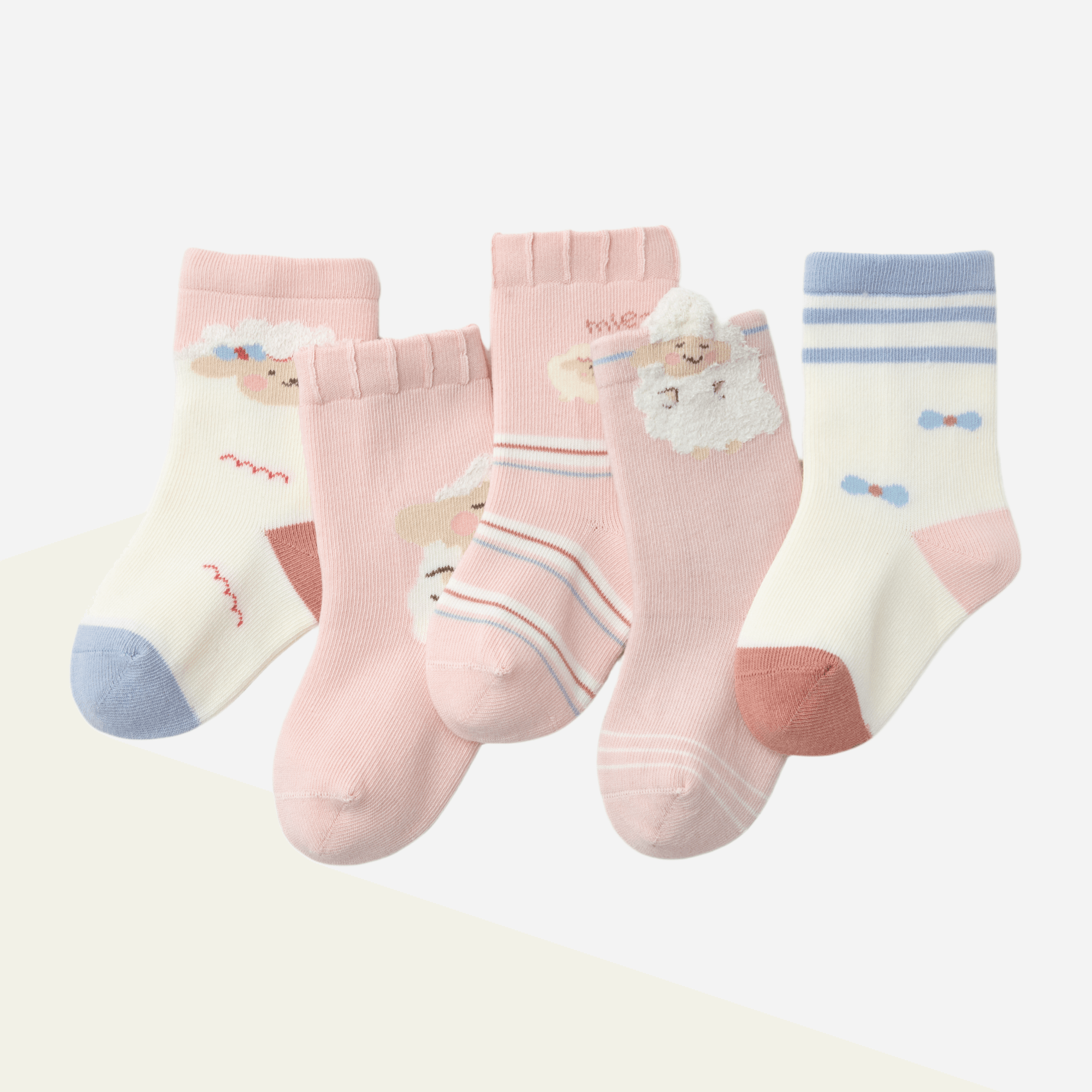 Babies The Counting Sheep Socks-5 pack - Weavasocks