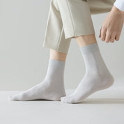 Men's 60% Bamboo Fiber Anti-Odor Crew Socks - product photo showing secure grip comfort