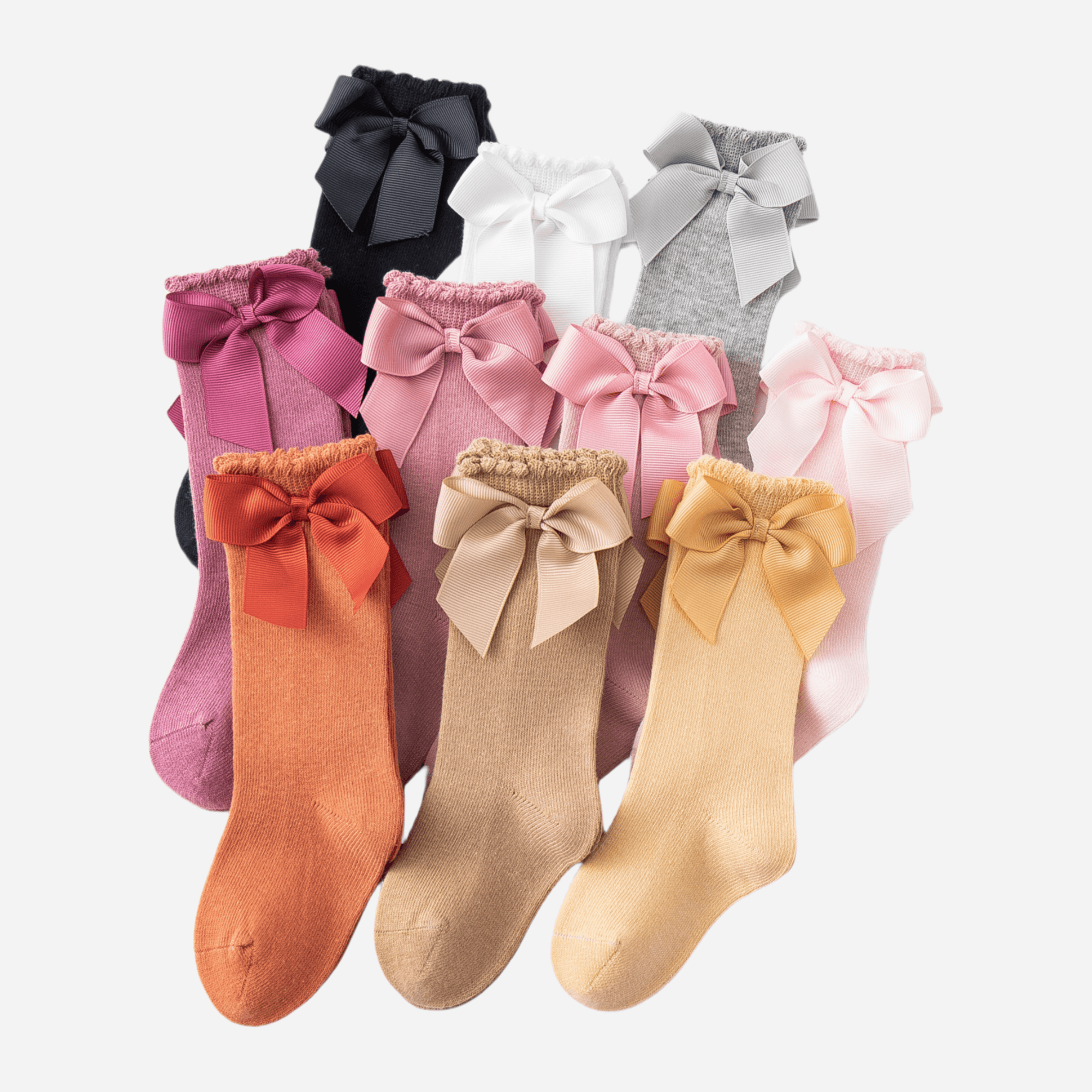 Babies The Grand Bow Knee-Highs-3 pack - Weavasocks