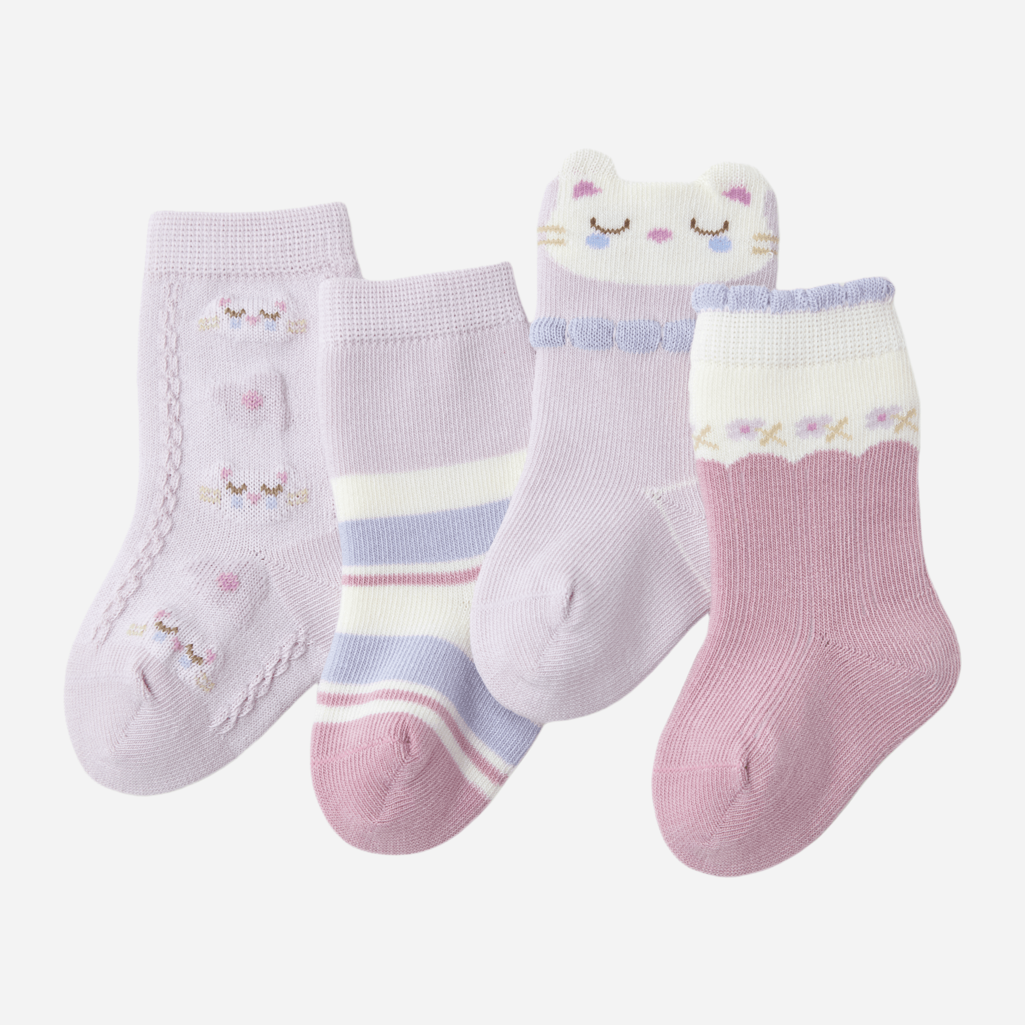 Babies The Lavender Lullaby Socks-4 pack - Weavasocks