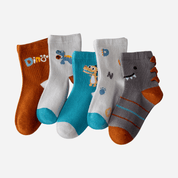 Kid's Playtime Dino Socks - 5 Pairs - Weavasocks