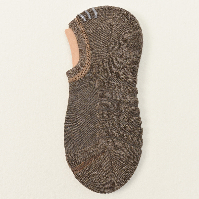Men's 92% Cotton Cushioned Invisible Socks