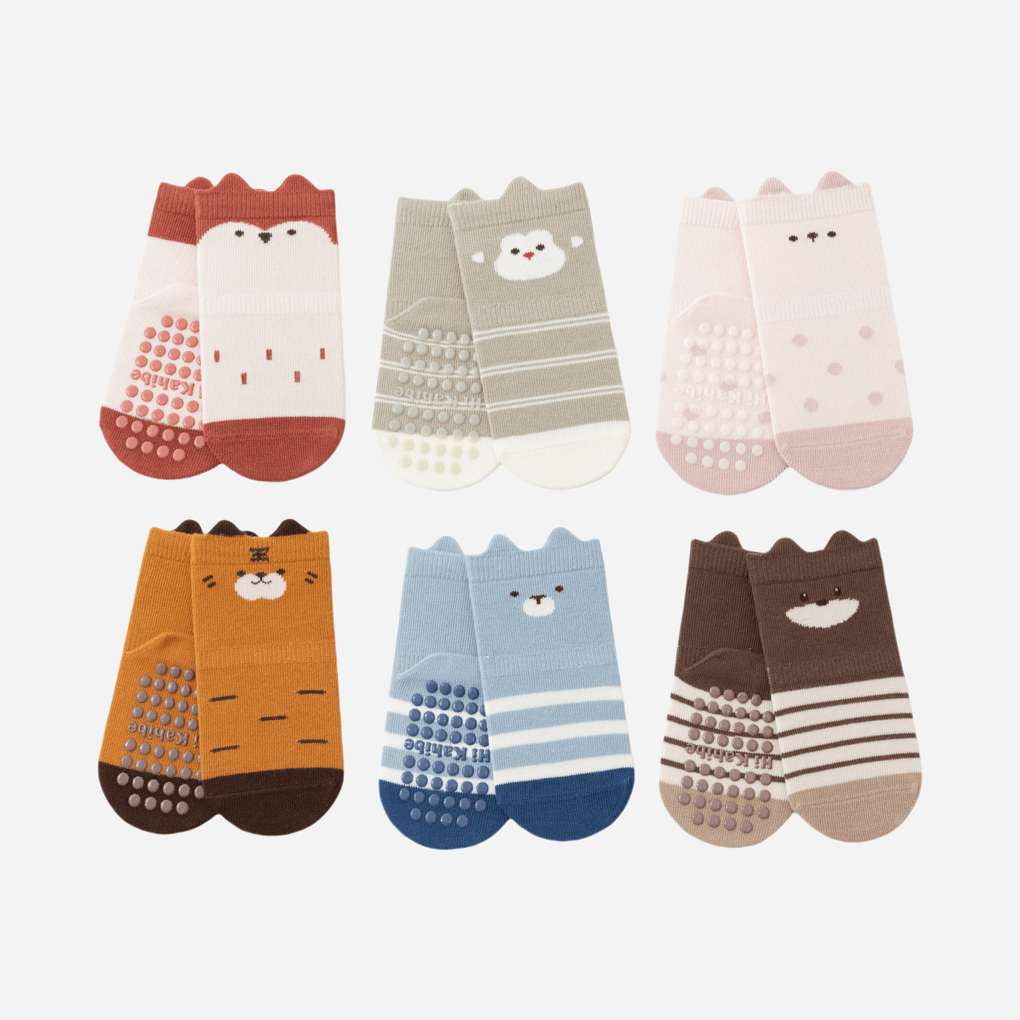 Babies' Animal Kingdom Grip Socks-4 Pack - Weavasocks