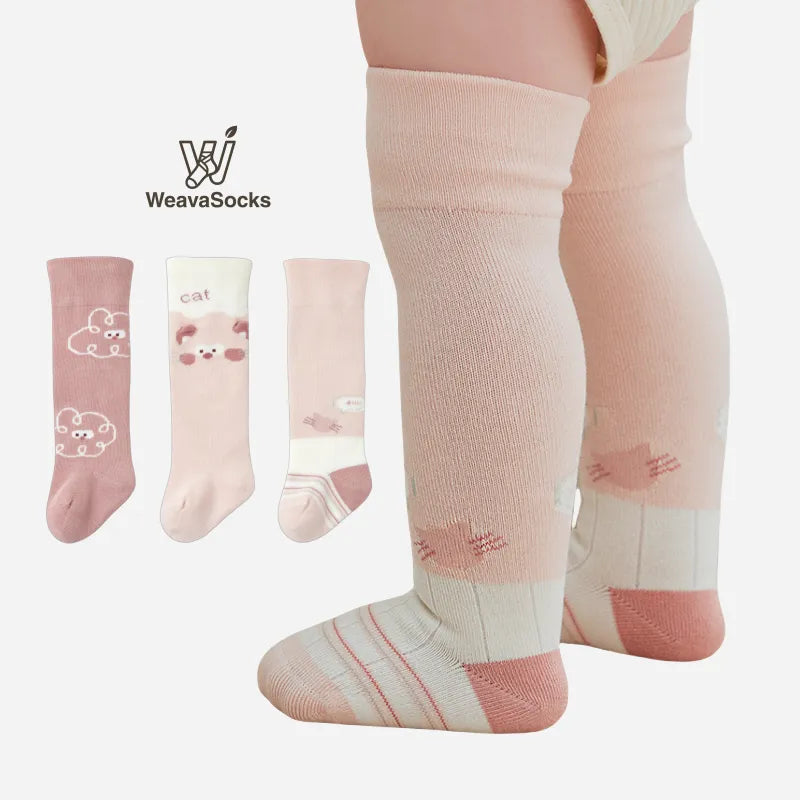 Babies' Baby Knee-High Socks-3 Pairs