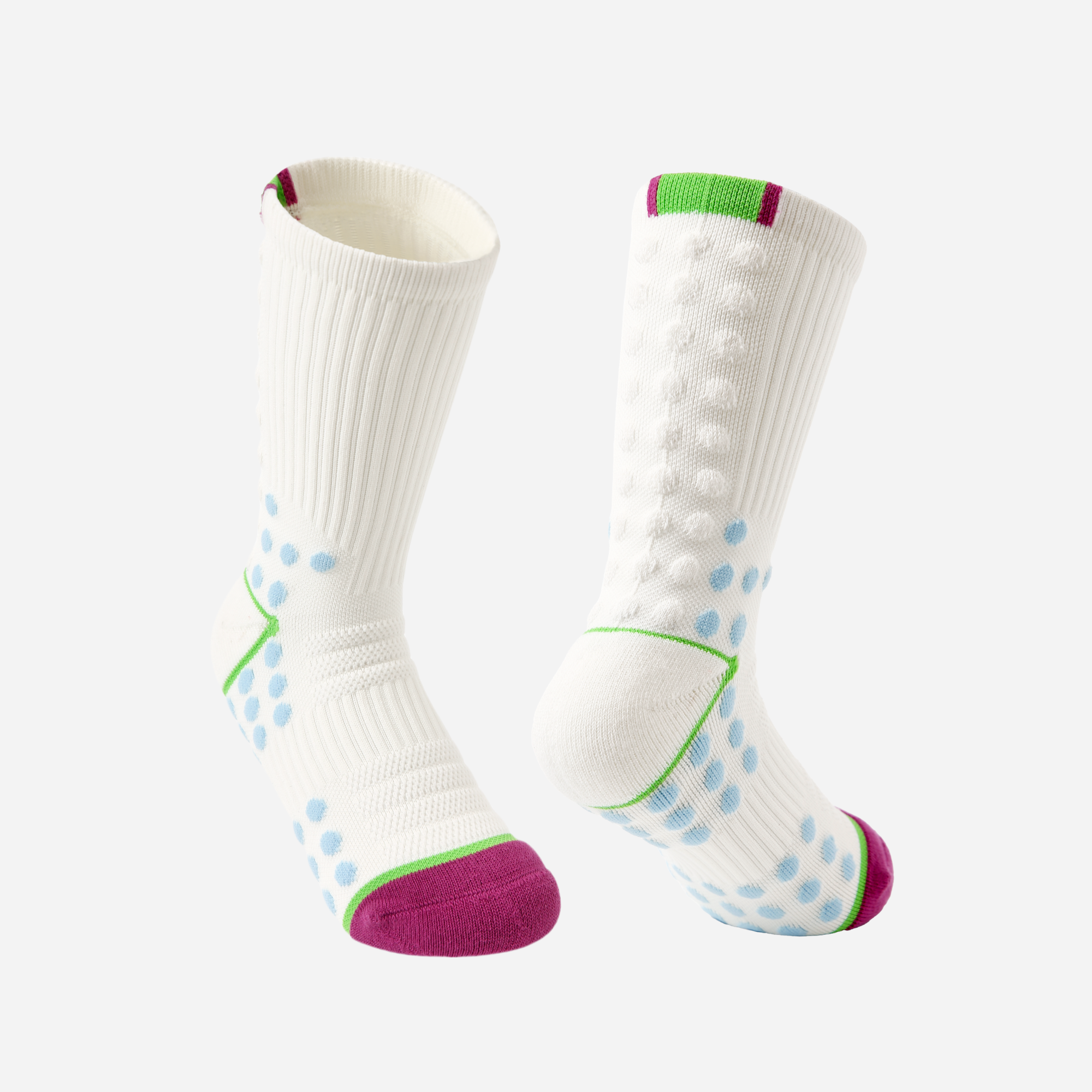 Women's Performance Athletic Crew Socks-White A-1 Pack