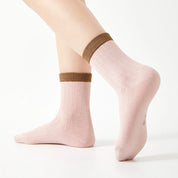 97% Cotton Ribbed Crew Socks 5-Pack