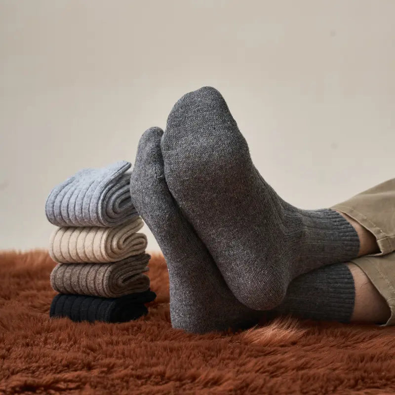 Men's Classic Chunky Rib Wool Socks