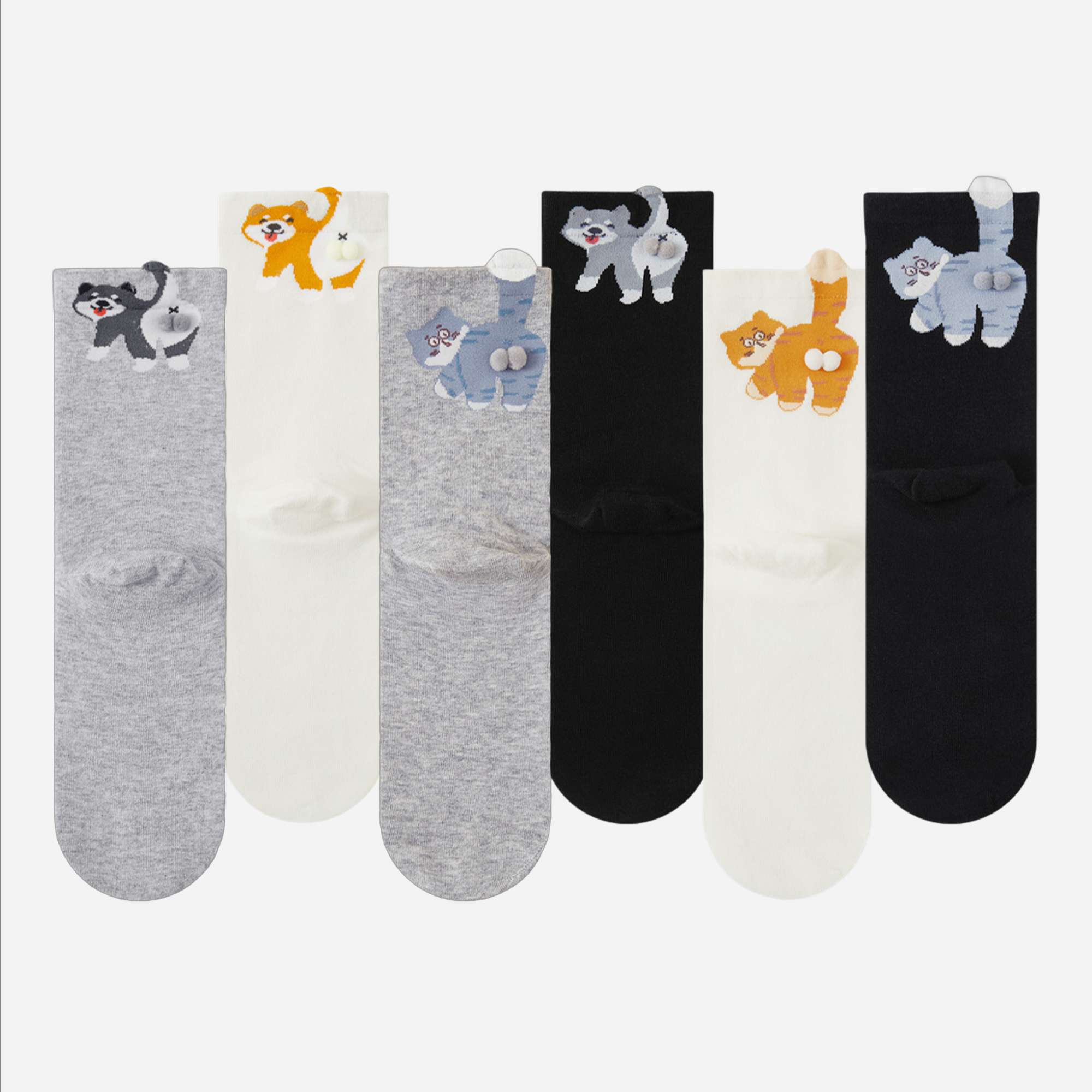 Women's Cute 3D Novelty Animal Socks - Single Pair