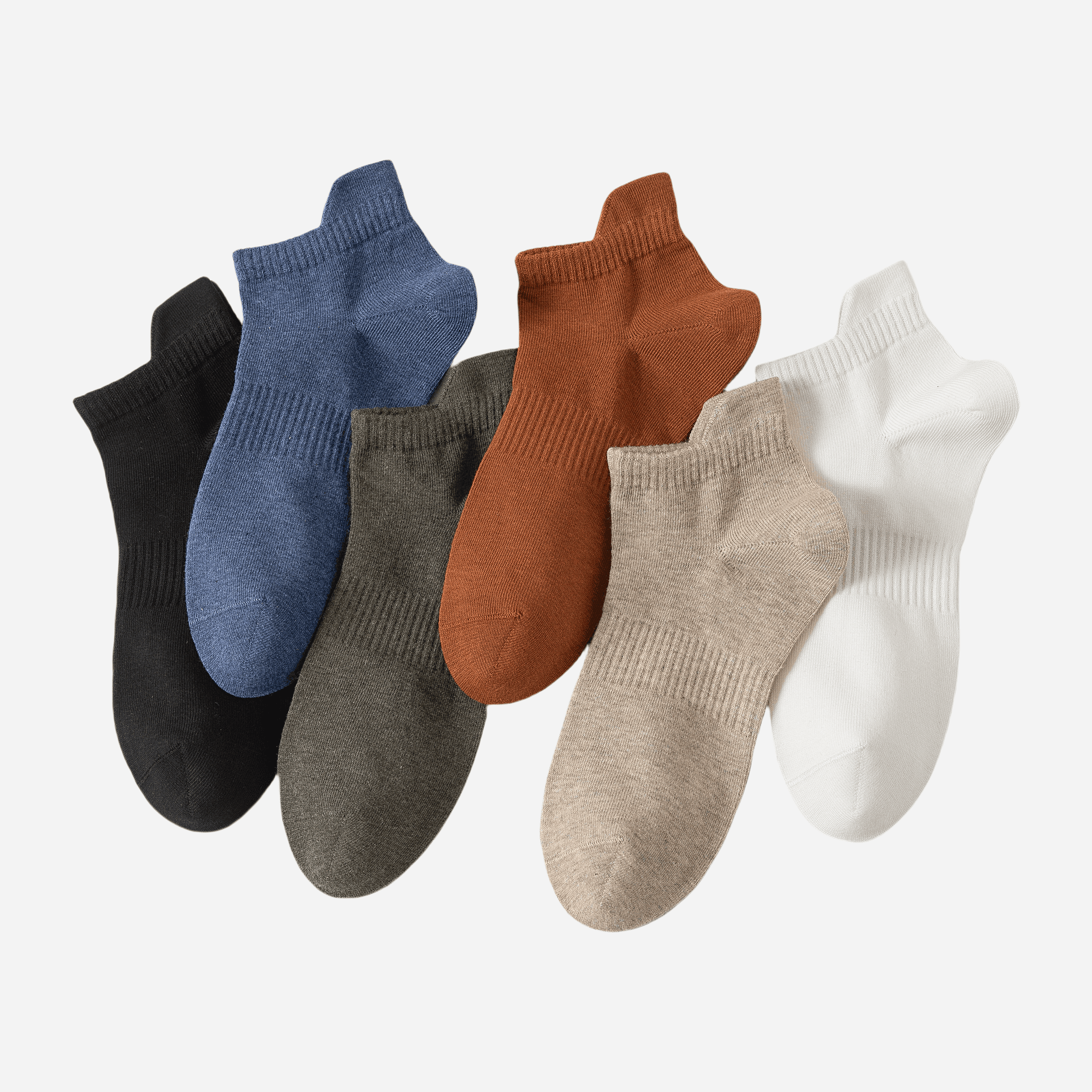 Men's All-Day Comfort Low-Cut Socks-5 Pack