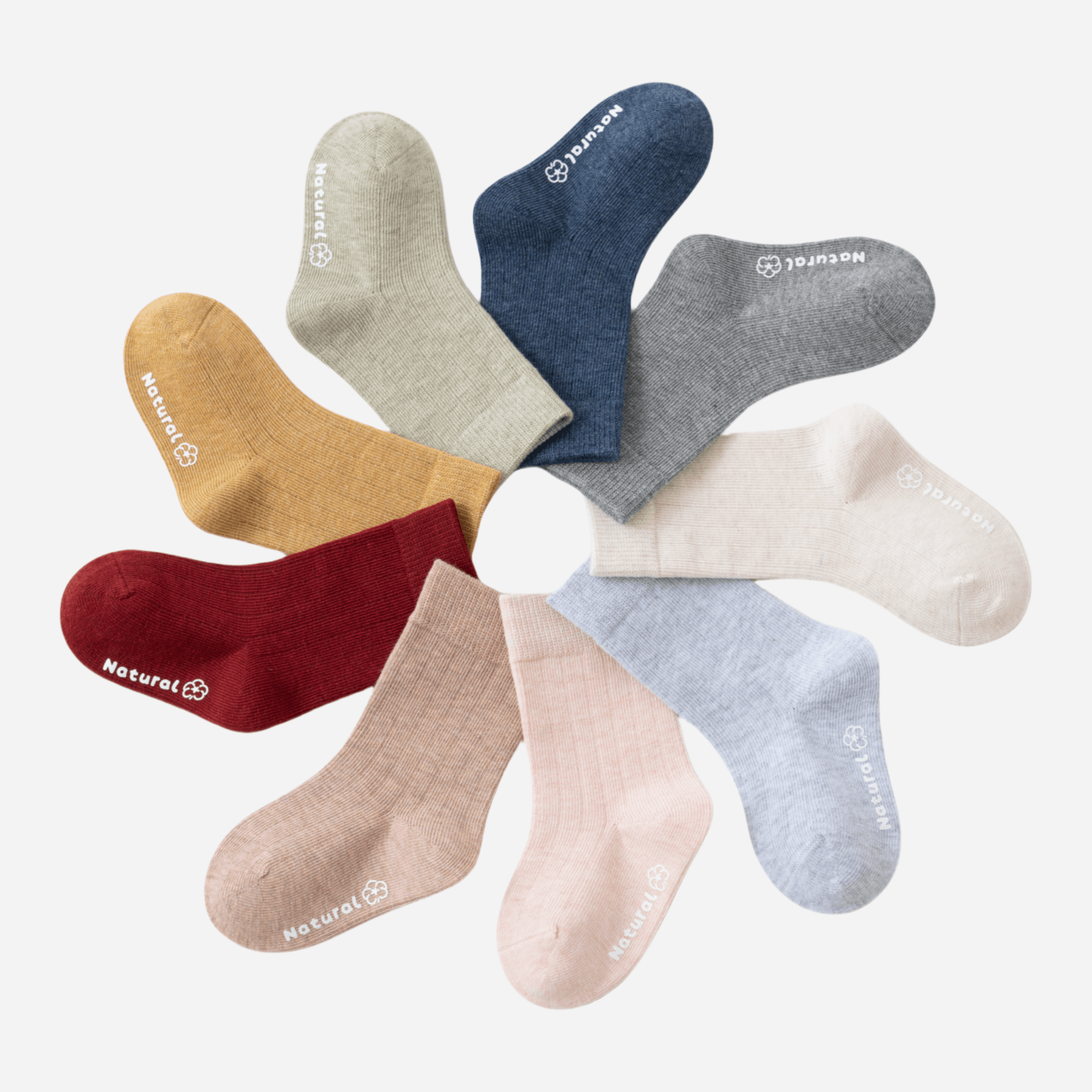 Babies Natural Essentials Socks-5 Pack - Weavasocks
