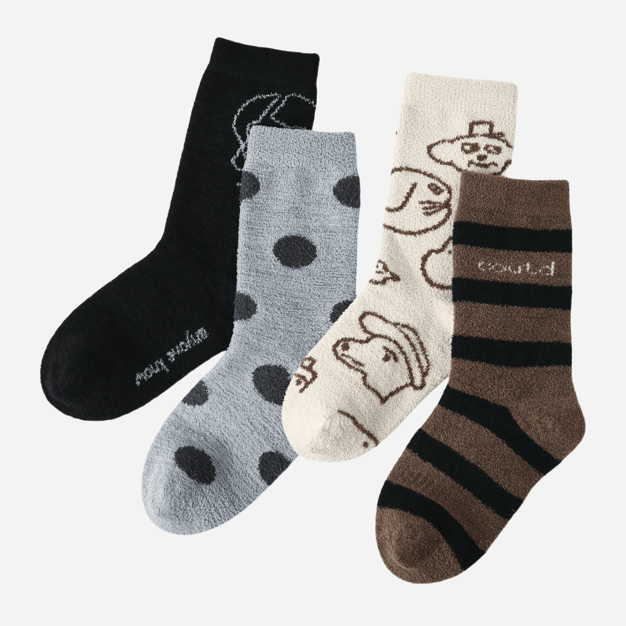 Kid's The Cozy Doodle Socks-4 pack - Weavasocks