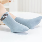 Baby’s Ultra-Soft Baby Cotton Animal Socks 4-Pack