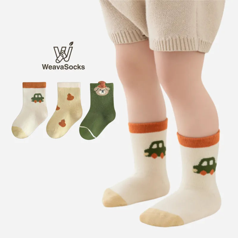 Babies Apple Orchard Socks-3 Pairs