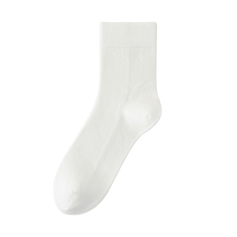 Men's 98% Cotton Heathered Business Crew Socks