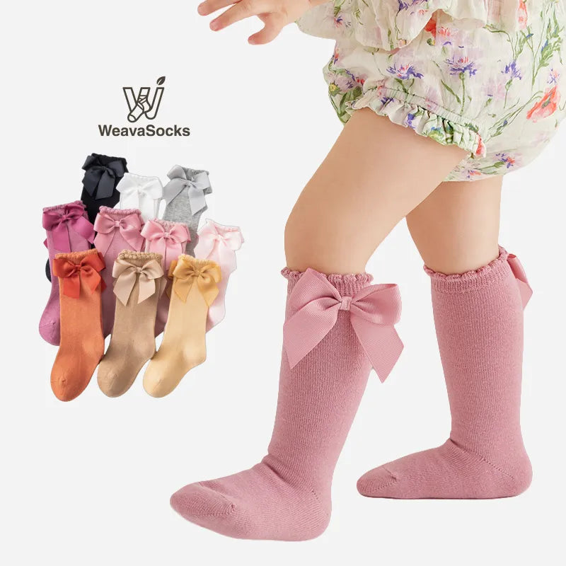 Babies The Grand Bow Knee-Highs-3 Pairs